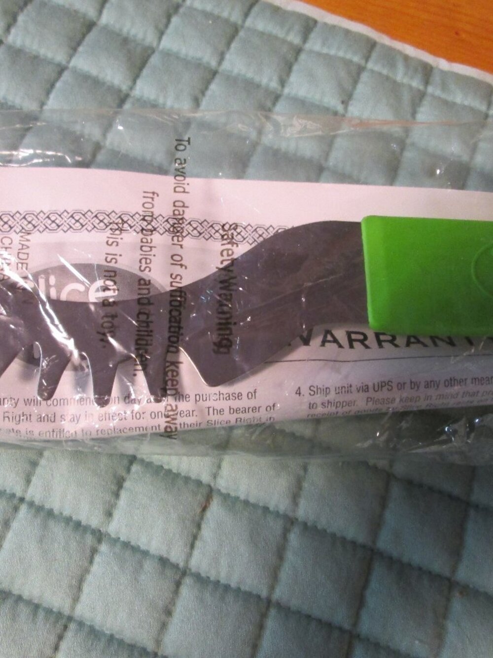 AS SEEN ON TV SLICE RIGHT WATERMELON CANTELOPE CUT ANYTHING STAINLESS KNIFE
